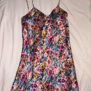 Floral Spaghetti Strap Dress